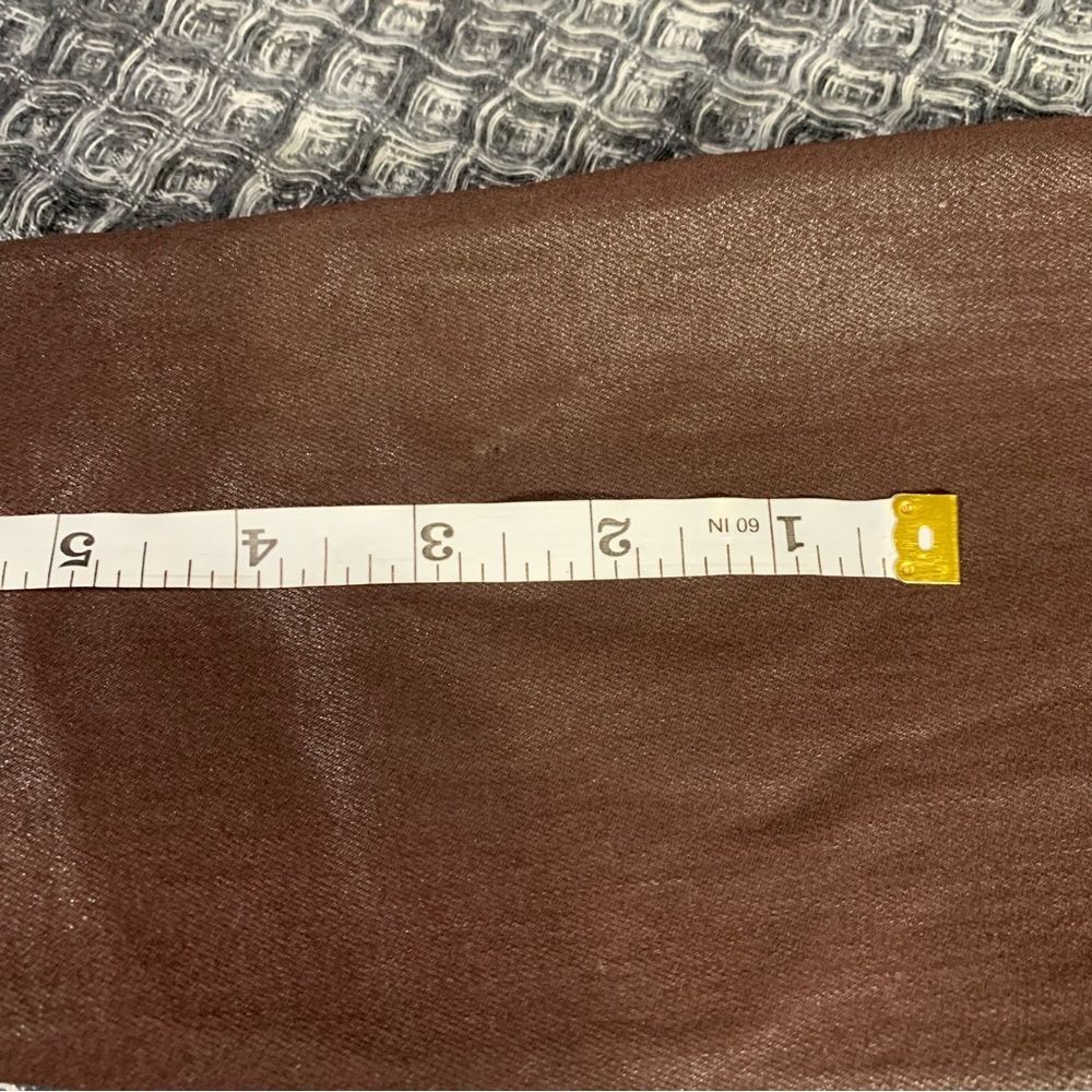 7 FOR ALL MANKIND Coated Brown Ankle Super Skinny High Waist Jeans Waist 25 #773 - Picture 4 of 14